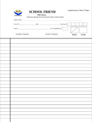 Supplementary Sheet 2 Pages